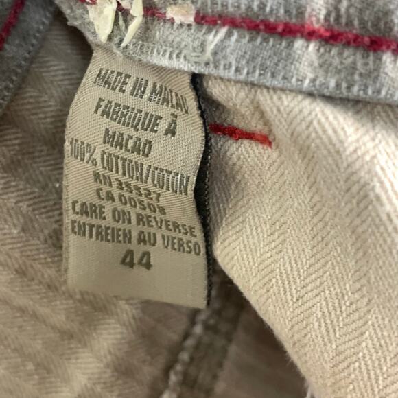 Marithe Francois Girbaud Cargo Pants Ecru Size EU 44 (45x33) Straight Leg VNT - Picture 9 of 12